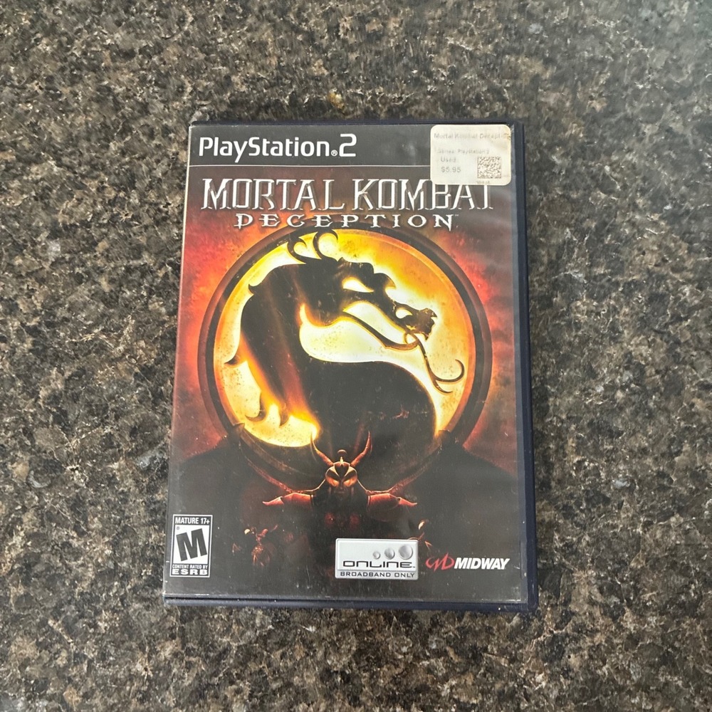 Mortal Kombat Deception Sony PlayStation 2 PS2 Fighting Game Midway 2004